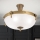 Lámpara de techo ROCCA 4xE27/60W/230V diá. 43 cm bronce/blanco