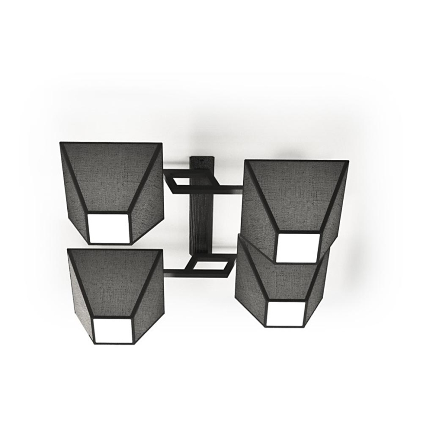 Lámpara de techo ROOF 4xE27/40W/230V negro