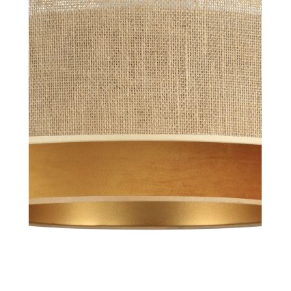 Lámpara de techo SARTA 1xE27/60W/230V Ø 45 cm cobre/yute