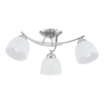 Lámpara de techo SEVA 3xE27/15W/230V cromo brillante