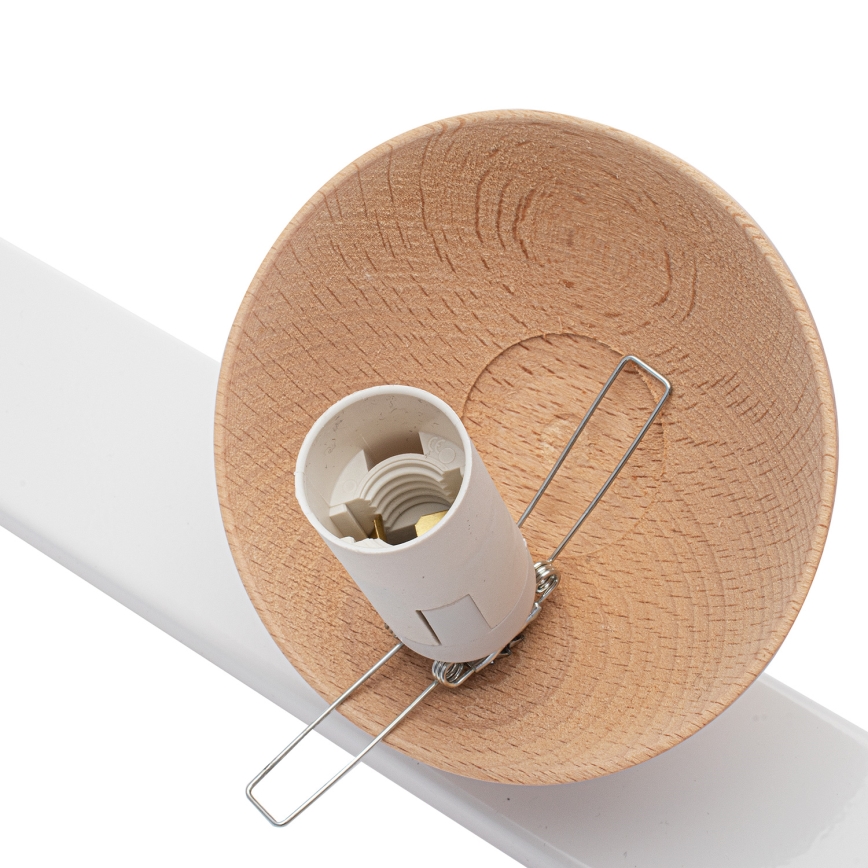 Lámpara de techo SFERA WOOD 3xE14/40W/230V blanco