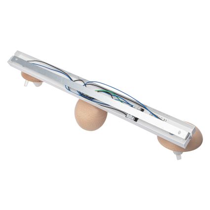 Lámpara de techo SFERA WOOD 3xE14/40W/230V blanco