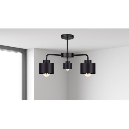 Lámpara de techo SIMPLY BLACK 3xE27/60W/230V