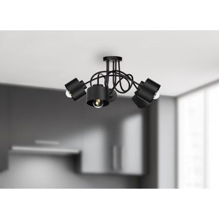 Lámpara de techo SIMPLY BLACK 5xE27/60W/230V