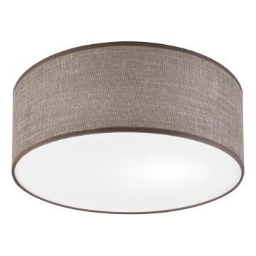 Lámpara de techo SIRJA 1xE27/15W/230V diámetro 35 cm marrón