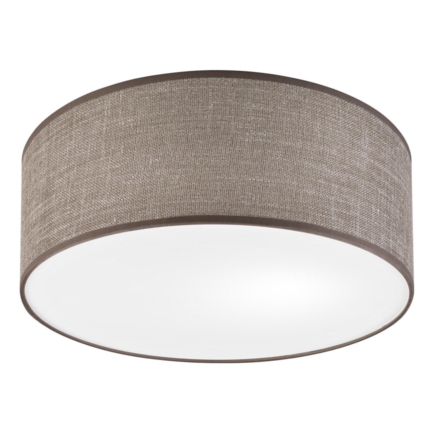 Lámpara de techo SIRJA 1xE27/15W/230V diámetro 35 cm marrón