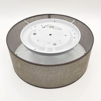 Lámpara de techo SIRJA 1xE27/15W/230V diámetro 35 cm marrón