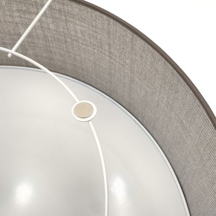 Lámpara de techo SIRJA 1xE27/15W/230V diámetro 35 cm marrón