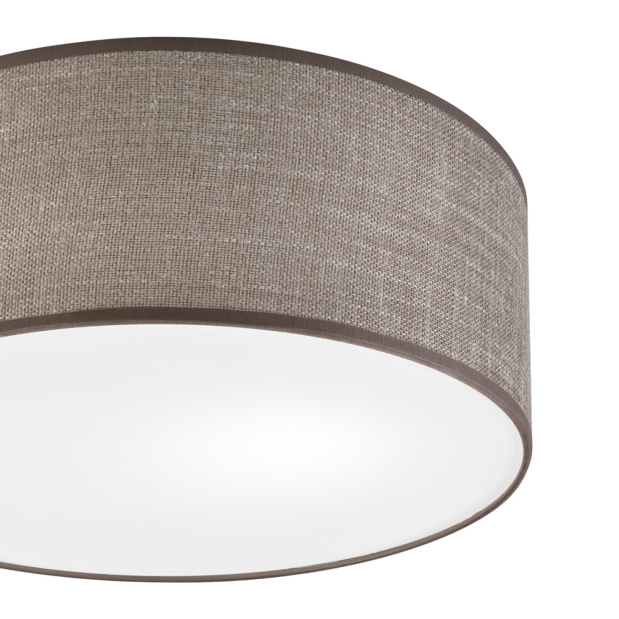 Lámpara de techo SIRJA 1xE27/15W/230V diámetro 35 cm marrón
