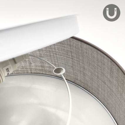 Lámpara de techo SIRJA 1xE27/15W/230V diámetro 35 cm marrón