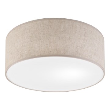 Lámpara de techo SIRJA 1xE27/15W/230V Ø 35 cm beige