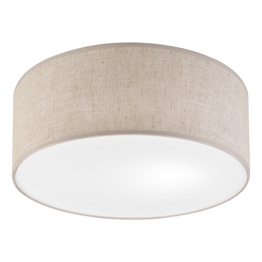 Lámpara de techo SIRJA 1xE27/15W/230V Ø 35 cm beige