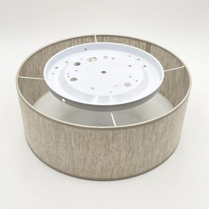 Lámpara de techo SIRJA 1xE27/15W/230V Ø 35 cm beige