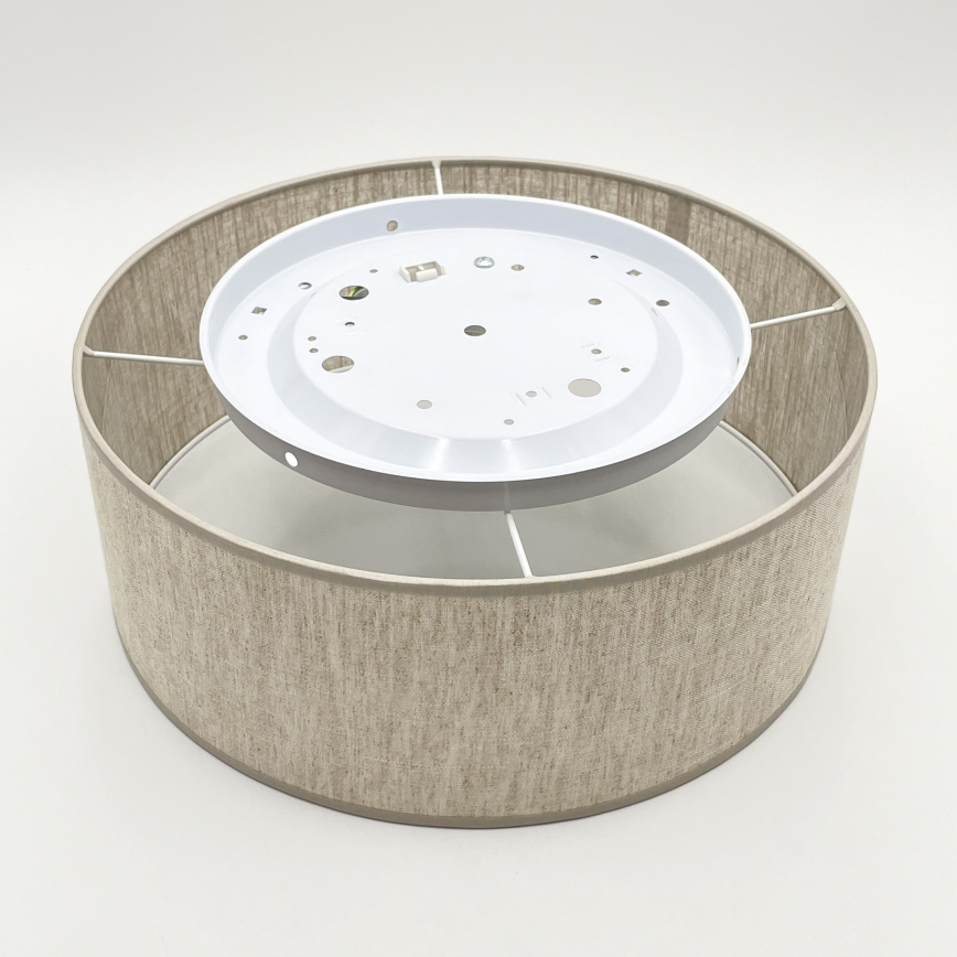 Lámpara de techo SIRJA 1xE27/15W/230V Ø 35 cm beige