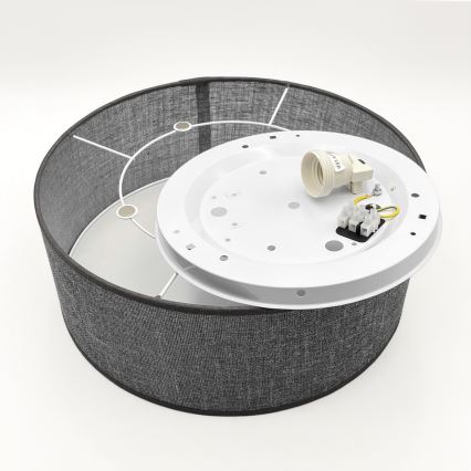 Lámpara de techo SIRJA 1xE27/15W/230V Ø 35 cm gris