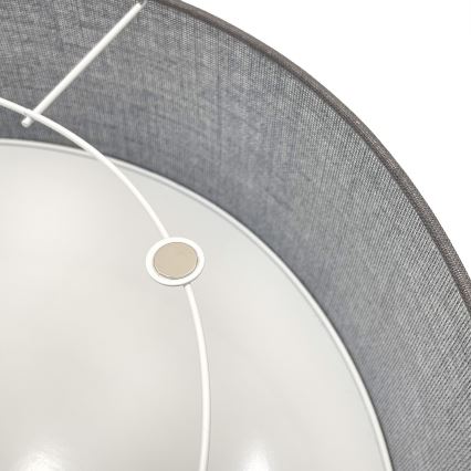 Lámpara de techo SIRJA 1xE27/15W/230V Ø 35 cm gris