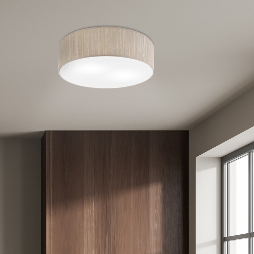 Lámpara de techo SIRJA 2xE27/15W/230V, diámetro 45 cm, beige