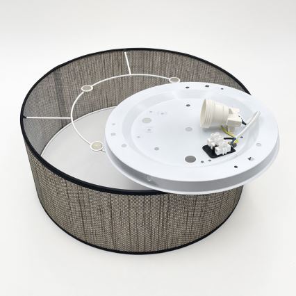 Lámpara de techo SIRJA 2xE27/15W/230V Ø 35 cm marrón