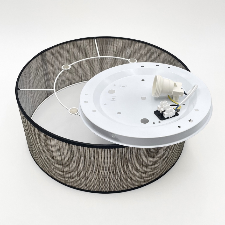 Lámpara de techo SIRJA 2xE27/15W/230V Ø 35 cm marrón