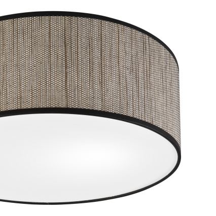 Lámpara de techo SIRJA 2xE27/15W/230V Ø 35 cm marrón