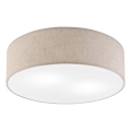 Lámpara de techo SIRJA 2xE27/15W/230V Ø 45 cm beige