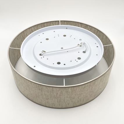 Lámpara de techo SIRJA 2xE27/15W/230V Ø 45 cm beige