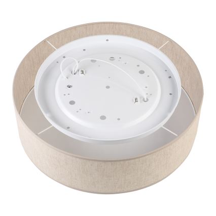 Lámpara de techo SIRJA 2xE27/15W/230V Ø 45 cm beige