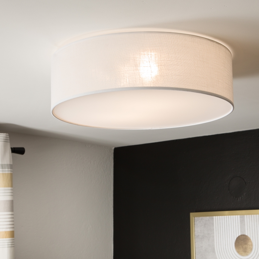 Lámpara de techo SIRJA 2xE27/15W/230V Ø 45 cm blanca