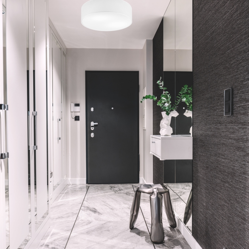 Lámpara de techo SIRJA 2xE27/15W/230V Ø 45 cm blanca