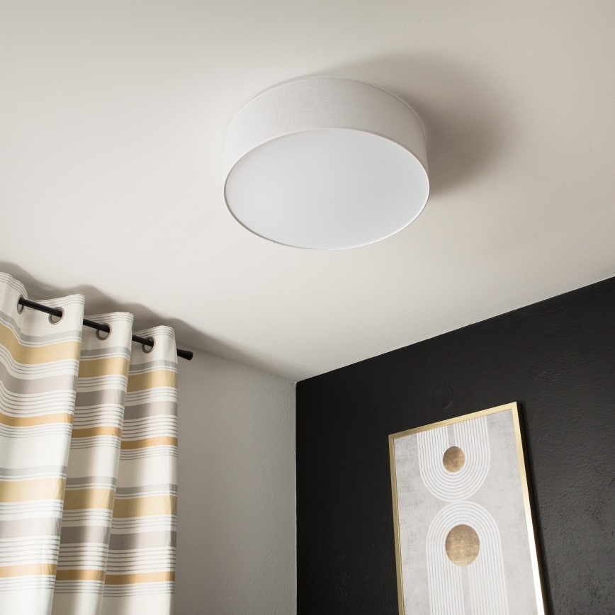 Lámpara de techo SIRJA 2xE27/15W/230V Ø 45 cm blanca