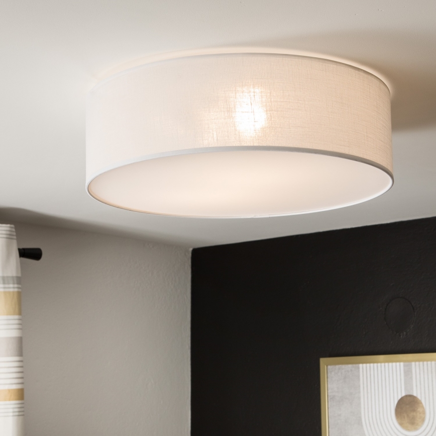 Lámpara de techo SIRJA 2xE27/15W/230V Ø 45 cm blanca