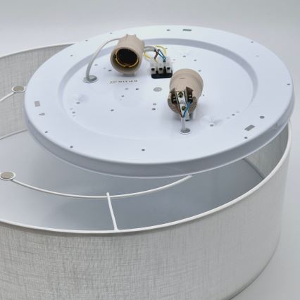 Lámpara de techo SIRJA 2xE27/15W/230V Ø 45 cm blanca