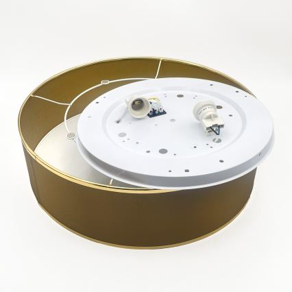 Lámpara de techo SIRJA 2xE27/15W/230V Ø 45 cm marrón/dorado