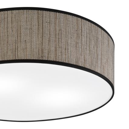 Lámpara de techo SIRJA 2xE27/15W/230V Ø 45 cm marrón