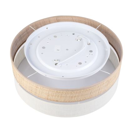 Lámpara de techo SIRJA BOHO 2xE27/15W/230V, diámetro 45 cm, beige/crema