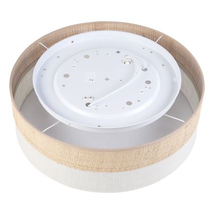 Lámpara de techo SIRJA BOHO 2xE27/15W/230V Ø 45 cm beige/crema