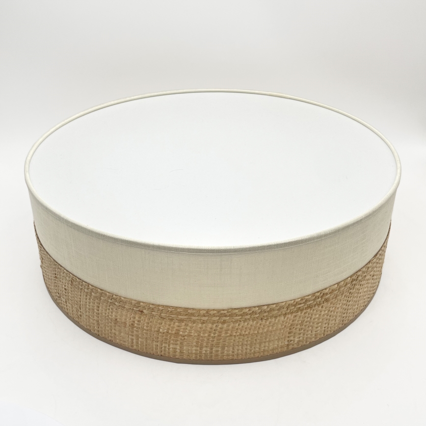 Lámpara de techo SIRJA BOHO 2xE27/15W/230V Ø 45 cm beige/crema