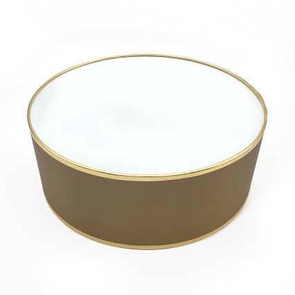 Lámpara de techo SIRJA DOUBLE 2xE14/15W/230V diámetro 35 cm marrón/dorado