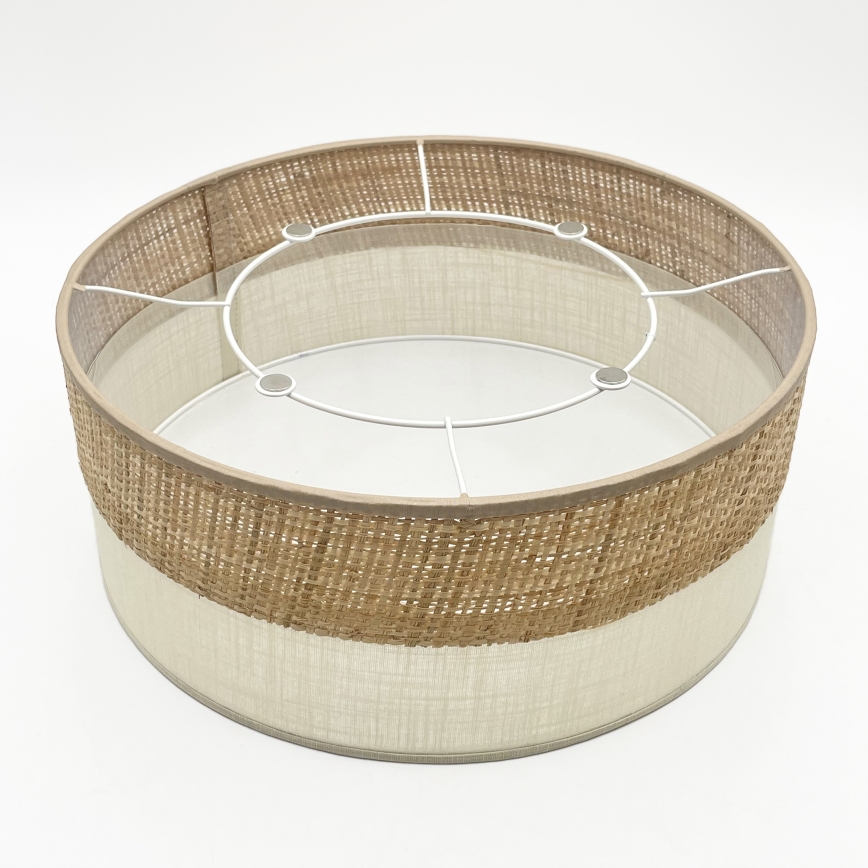 Lámpara de techo SIRJA DOUBLE BOHO 2xE14/15W/230V Ø 35 cm beige/crema