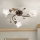 Lámpara de techo SISI 3xE14/40W/230V diá. 60 cm bronce/pátina