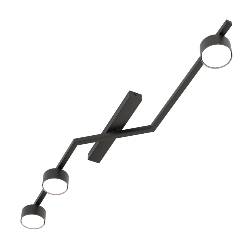 Lámpara de techo SKAN 3xGX53/12W/230V, negra