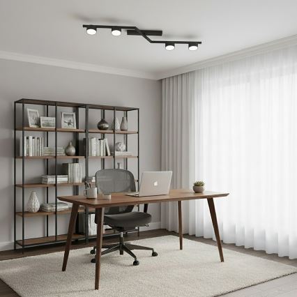 Lámpara de techo SKAN 4xGX53/12W/230V negra