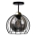 Lámpara de techo SOLO BLACK 1xE27/60W/230V negro/dorado