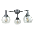 Lámpara de techo STAR 3xE27/60W/230V negro/transparente