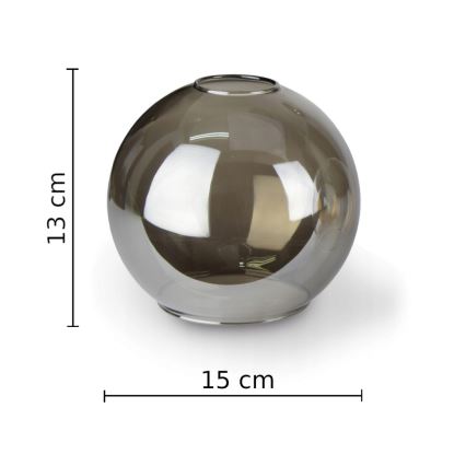Lámpara de techo STAR 5xE27/60W/230V negro/negro ahumado