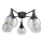 Lámpara de techo STAR 5xE27/60W/230V negro/transparente