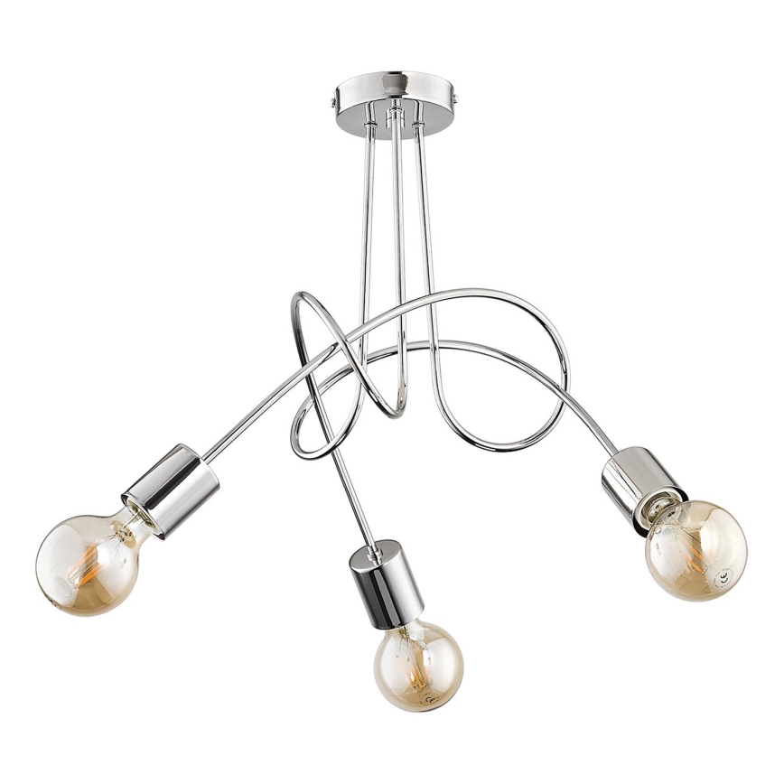 Lámpara de techo TANGO 3xE27/15W/230V cromo brillante