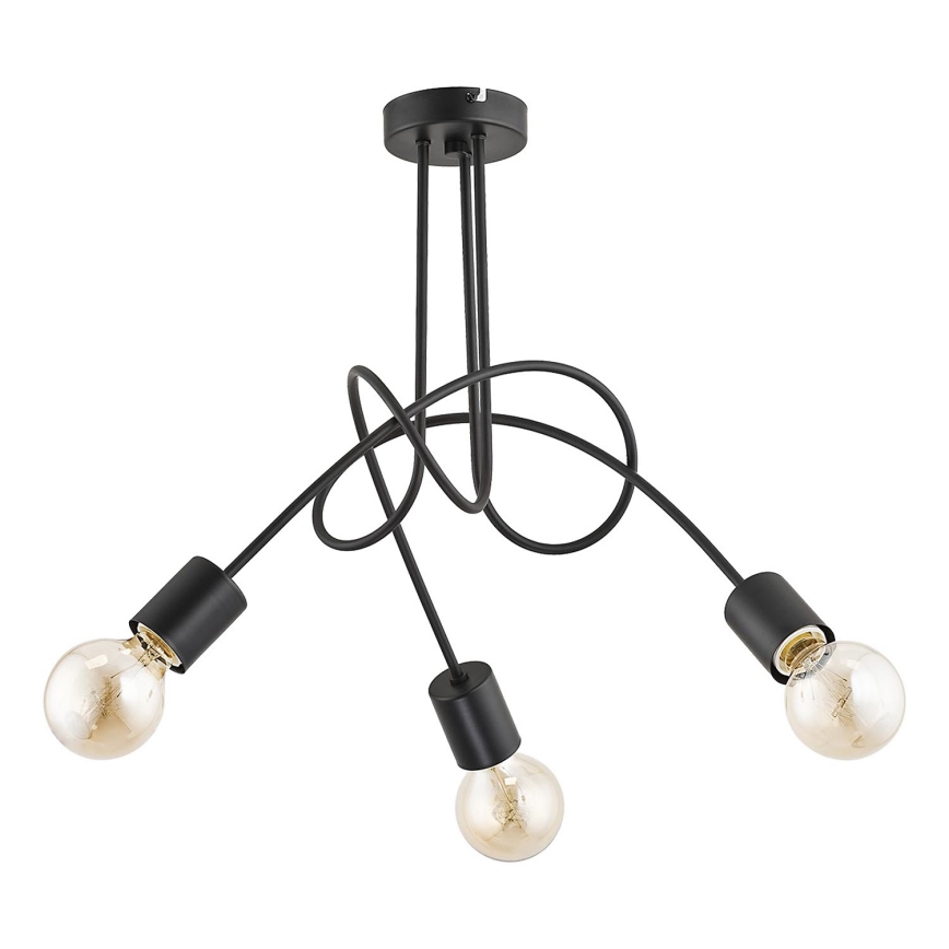 Lámpara de techo TANGO 3xE27/15W/230V negro