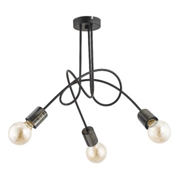 Lámpara de techo TANGO 3xE27/15W/230V negro