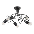 Lámpara de techo TARGO 5xE27/15W/230V negro